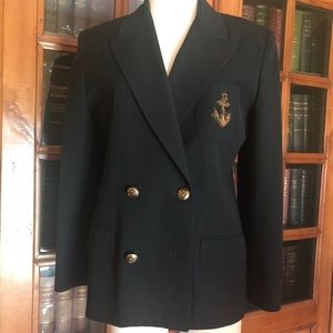 Ann Taylor Double Breasted Wool Blazer